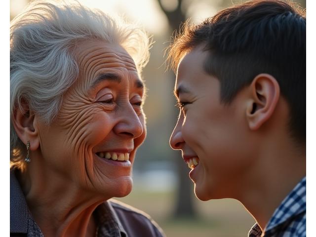 Emotional image depicting a social documentary project, showing human connection or community interaction.