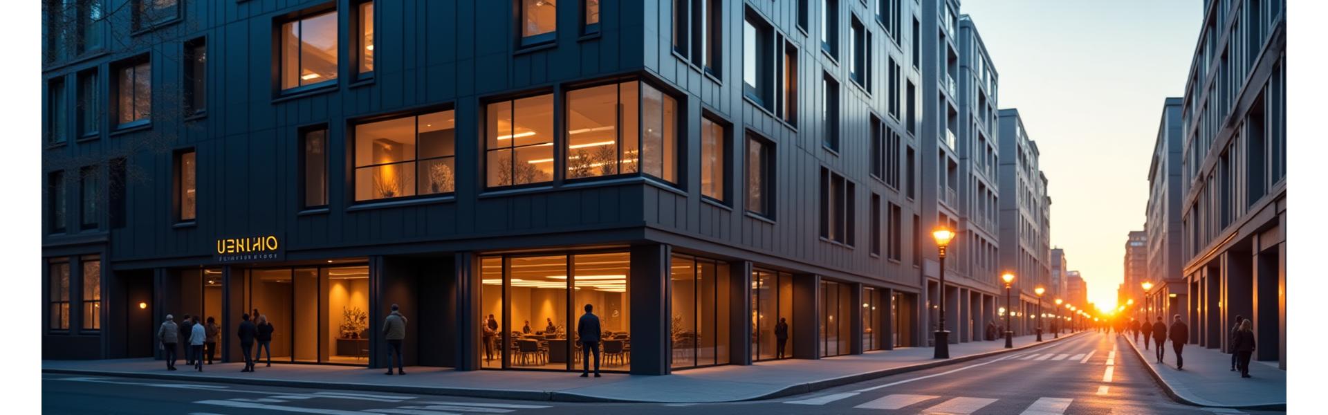 Fjellheim Fotos studiobygning i Oslo sentrum med Jernbanetorget i bakgrunnen