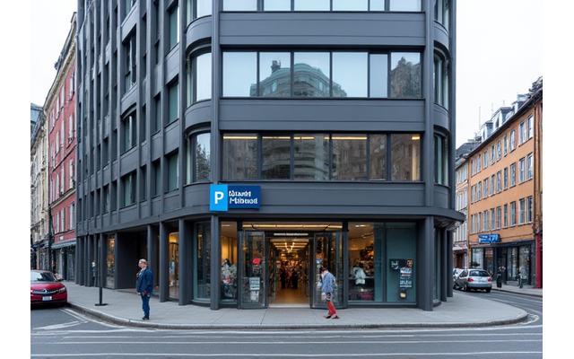 Gatebilde som viser inngangen til Fjellheim Foto studioet på Jernbanetorget